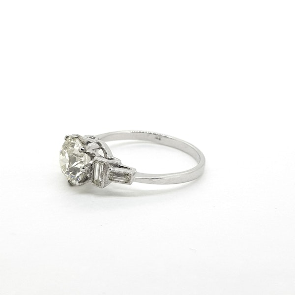 1.82 carat old cut diamond solitaire ring - image 2