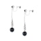 A Pair of Onyx Silver Earrings by Theodor Farhner - image 2