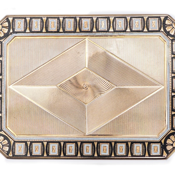 Swiss enamelled gold suff box by F&C, Geneva 1820 - image 7
