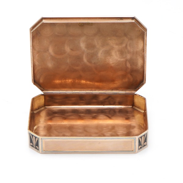 Swiss enamelled gold suff box by F&C, Geneva 1820 - image 3