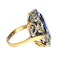 Sapphire and Diamond Platinum Cluster Ring, 17.17ct - image 4