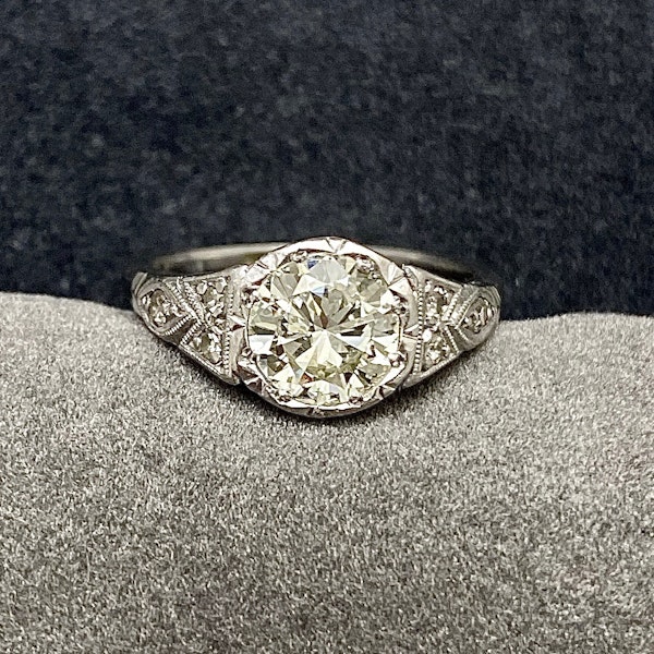 Diamond Ring in Platinum date circa 1920, SHAPIRO & Co since1979 - image 12