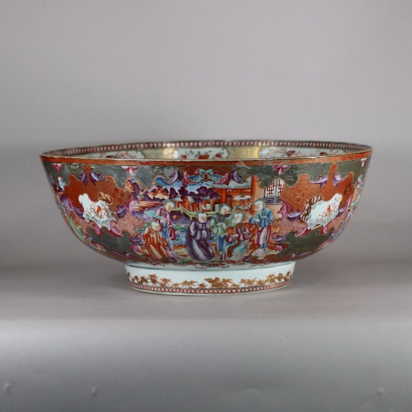 Massive Chinese Mandarin punch bowl, Qianlong (1736-95) - image 2