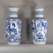 Pair of Chinese blue and white rouleau vases, Kangxi (1662-1722) - image 7