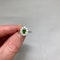 Tsavorite Green Garnet Diamond Cluster Ring in Platinum, date London 2008, SHAPIRO & Co since1979 - image 2
