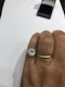 4.68ct Deco French diamond platinum ring - image 4