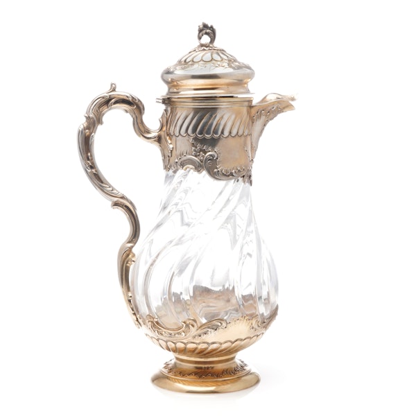 French silver and glass Claret Jug, c. 1890 - image 3