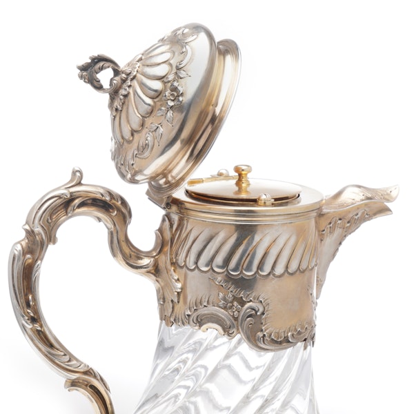 French silver and glass Claret Jug, c. 1890 - image 7