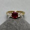 Burma Ruby Diamond Ring in 18ct Gold date circa 1990, SHAPIRO & Co since1979 - image 1