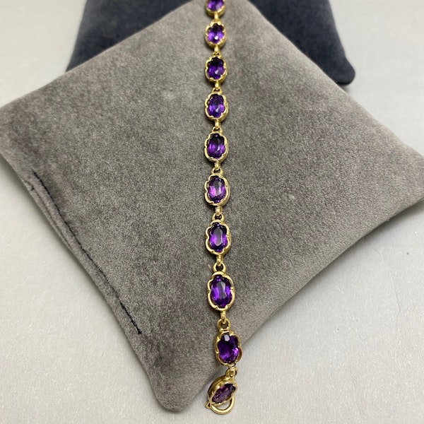 Amethyst Bracelet in 9ct Gold date London 1989, Lilly's Attic since 2001 - image 1