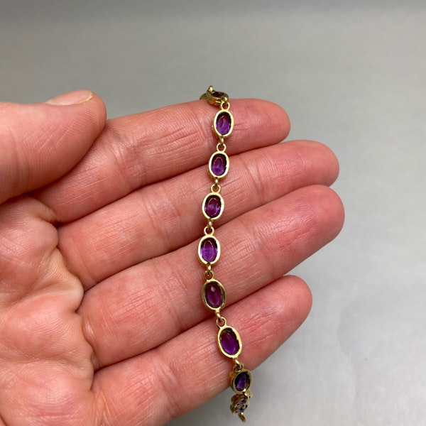 Amethyst Bracelet in 9ct Gold date London 1989, Lilly's Attic since 2001 - image 7