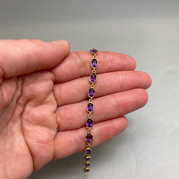 Amethyst Bracelet in 9ct Gold date London 1989, Lilly's Attic since 2001 - image 6