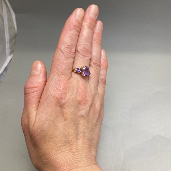 Amethyst Ring in 9ct Gold date circa 1950, Lilly's Attic since 2001 - image 3