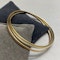 Three Colour Gold Bangle in 9ct Gold date London 2017, Lilly's Attic since 2001 - image 1