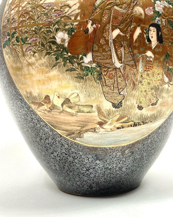 Satsuma vase by Kinkozan - image 10
