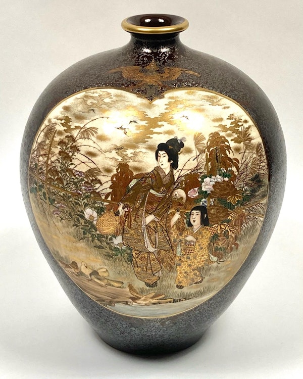 Satsuma vase by Kinkozan - image 2