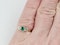 Antique emerald and diamond engagement ring sku 5286  DBGEMS Ltd - image 2