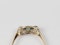 Antique emerald and diamond engagement ring sku 5286  DBGEMS Ltd - image 3