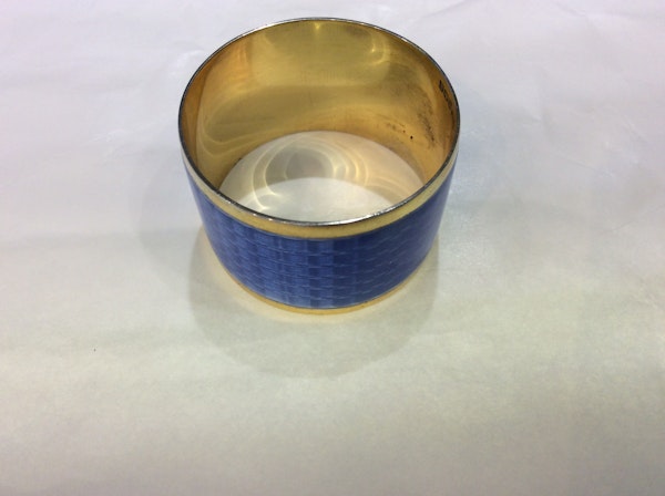 A silver & Enamel  Napkin Ring - image 5