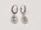 Pair of mint green beryl and diamond earrings sku 5277  DBGEMS Ltd - image 2