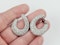 Fabulous diamond hoop earrings sku 5287  DBGEMS Ltd - image 2