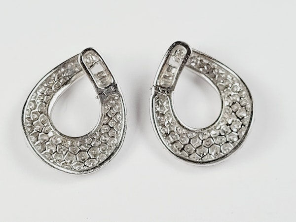 Fabulous diamond hoop earrings sku 5287  DBGEMS Ltd - image 3