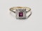 Antique Ruby and diamond ring sku 5628 DBGEMS - image 1