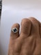 Deco French sapphire diamond platinum ring - image 1