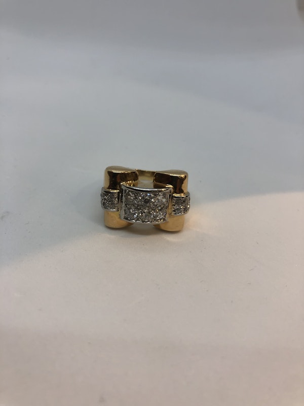 1940,s French diamond ring - image 4