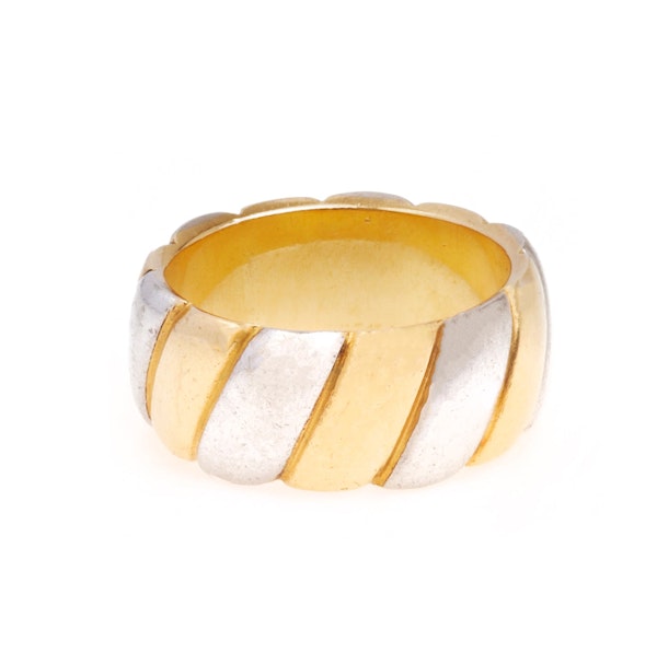 A French Gold Platinum Ring - image 2