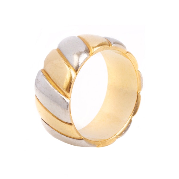 A French Gold Platinum Ring - image 1