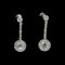 MM7071e Edwardian fine important drop cluster earrings (1.27ct /1.37ct centre diamonds I colour certificated) - image 1