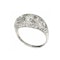 MM6520r Platinum filigree sides five stone diamond 1920c ring - image 1