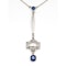 MM7135p Art Deco sapphire diamond platinum 1920c pendant - image 1