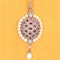 MM7091p Holbein 1860c garnet diamond pearl rare pendant - image 1