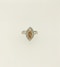 Natural cognac marquise diamond cluster ring - image 1