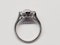Art deco sapphire and diamond engagement ring skull 5302 DBGEMS - image 3
