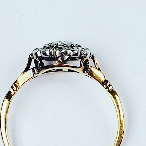 Pretty Edward's diamond cluster engagement ring sku 5300 DBGEMS - image 3