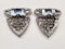 Pair of art deco diamond clips sku 5317 DBEMS - image 2