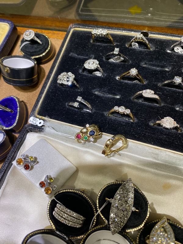 Ruby Emerald Sapphire Diamond Earrings in 9ct Gold date circa 1990, SHAPIRO & Co since1979 - image 7
