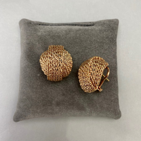 Gold Earrings in 18ct Gold date circa 1960, SHAPIRO & Co since1979 - image 8