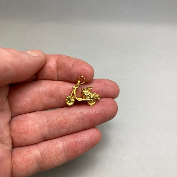 18ct Gold Vermeil Vespa Charm date circa 1950, Lilly's Attic since 2001 - image 2