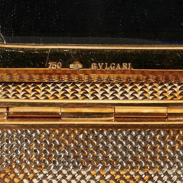 Vintage Bulgari White and Yellow Gold Clutch Bag, Circa 1960 - image 3
