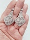 Antique diamond drop earrings sku 5340 DBGEMS - image 2