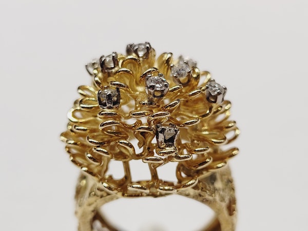 Stylish 18ct gold and diamond dress ring sku 5391 - image 2