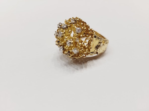 Stylish 18ct gold and diamond dress ring sku 5391 - image 5