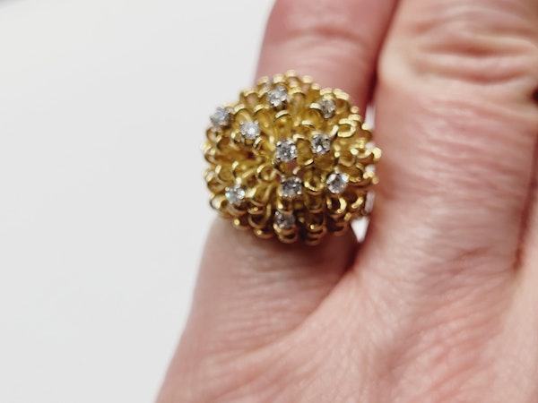 Stylish 18ct gold and diamond dress ring sku 5391 - image 3