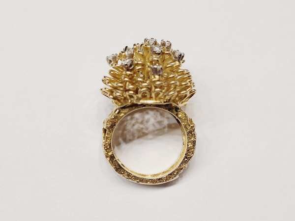 Stylish 18ct gold and diamond dress ring sku 5391 - image 4