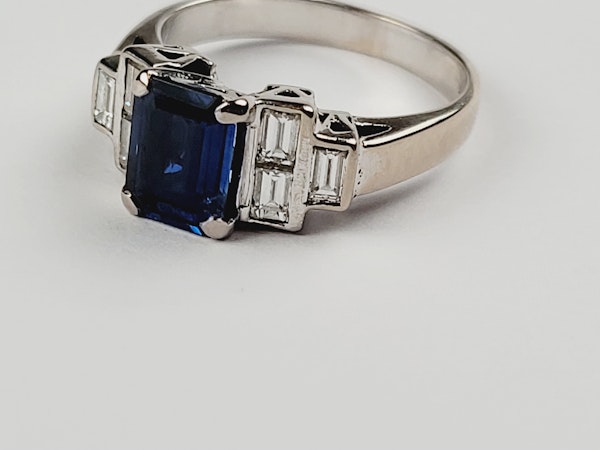 Sapphire and diamond engagement ring sku 5380  DBGEMS - image 4
