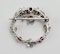 Antique gem ruby and diamond brooch SKU: 5377  DBGEMS - image 3